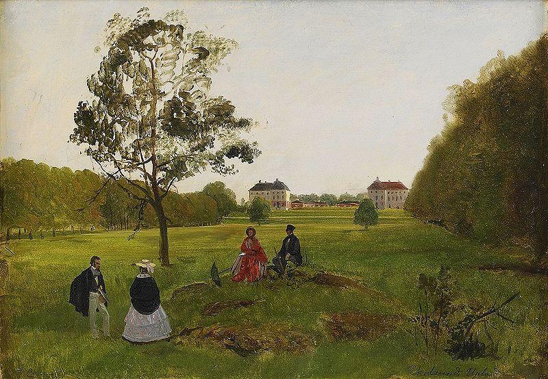 Carl Stefan Bennet Herrskap vid Ekolsunds slott oil painting image